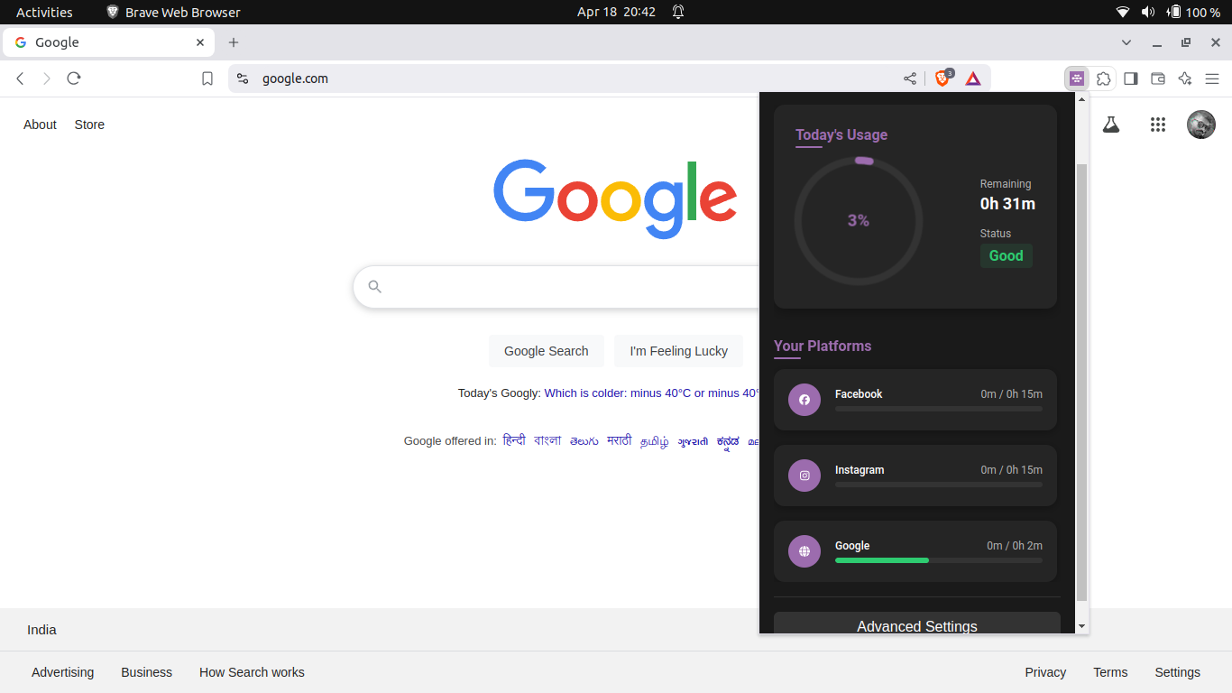 Dashboard Dark